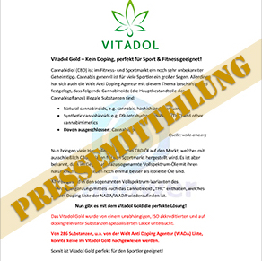 VITADOL Gold Pressemitteilung Foto